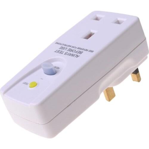 UK 13A Converter Socket Safety Smart Home Circuit Breaker Cutout Plug Adapter Leakage Protector