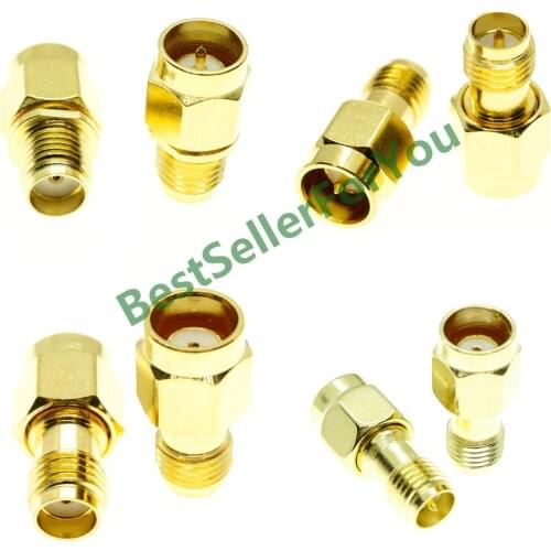 SMA Connector Male Female To Quick SMA Connector Male RPSMA Connector MALE No Screw Push On RF Adapter