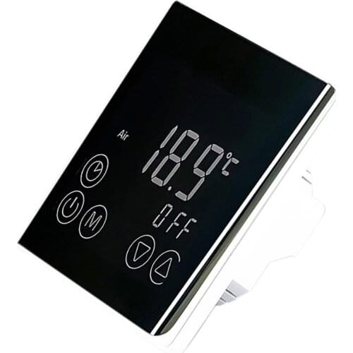 C17 Electric Heating 16A Press Screen Without WiFi Concealed LCD Display Thermostat Electric Heating Thermostat