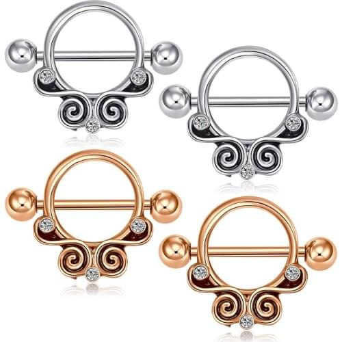 1 pair of nipple piercing rods for women with 14G stainless steel piercing nipples Jewelry sexy nipple shield pierced jewelry