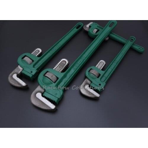 10/12/14inch Heavy Duty Pipe Wrench Manual Adjustable Pipe Clamp Plumber Spanner Pipe Pliers Hand Tools Multitool Pliers