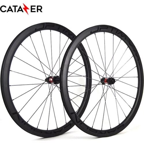 CATAZER Carbon Wheels 700C Road Disc Brake Gravel CX Wheel T800 UCI Carbon Rim Center Lock Or 6-blots 9-11S/XDR/Micro Spline 1S