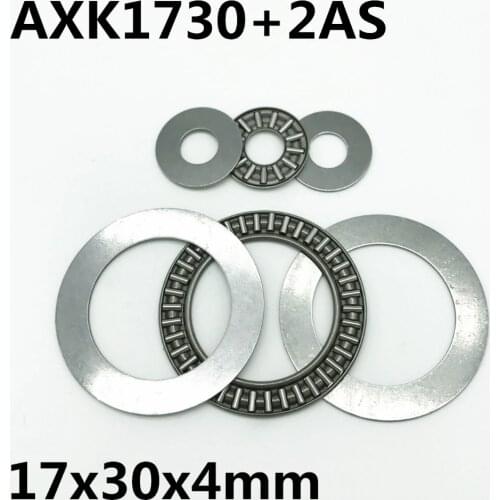 2pcs AXK1730 +2AS Thrust Needle Roller Bearing 17x30x2 mm Thrust Bearing Brand New High quality