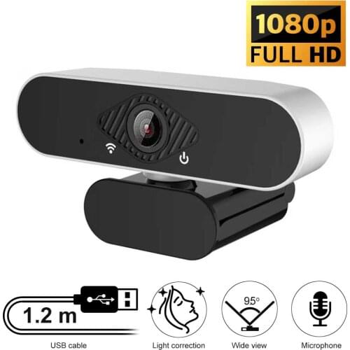 Web Camera Full HD Cam With USB Connector And Build-in Microphone for Skype, MS Teams, Zoom, Home Office, Video Chat, Conference