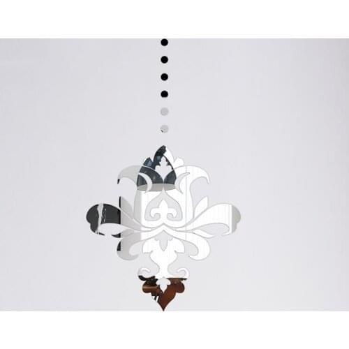 Vintage Palace Style Decorative 3D Acrylic Mirror Wall Stickers Living Room Bedroom Decor Headboard Decoration Home mural