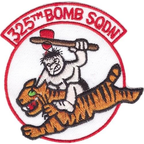 High Quality USAF Air Force "325th Bomb Soon"Machine Embroidery Custom Patch for Jacket
