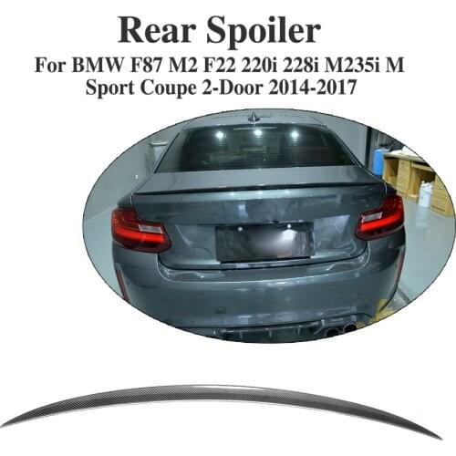 Carbon Fiber Rear Trunk Boot Lip Spoiler for BMW 2 Series F87 M2 F22 220i 228i M235i M Sport Coupe 2-Door 2014-2017