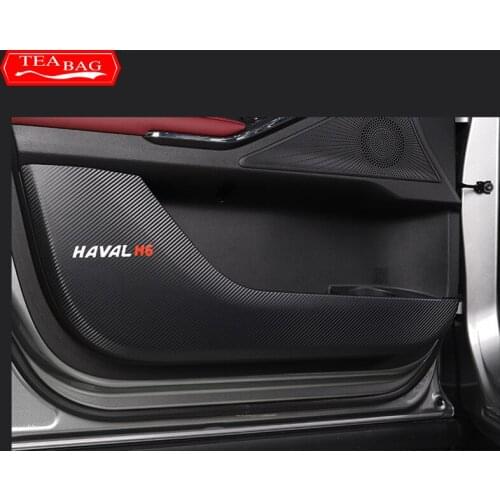 For Great Wall Haval Hover H6 2021 3TH Leather Car Door Anti Kick Pad Protection Side Edge Film Protector Stickers Accessories