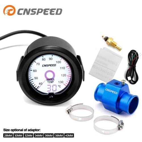 2 inch / 52mm LCD liquid crystal 7 color virtual pointer display water temperature meter Celsius with sensor adapter