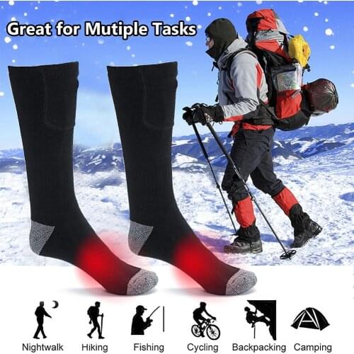 Winter Heating Socks Stocking Remote Control Thermostat Foot Warmer Outdoor Riding Fishing Hiking Heated Socks Dropshipping