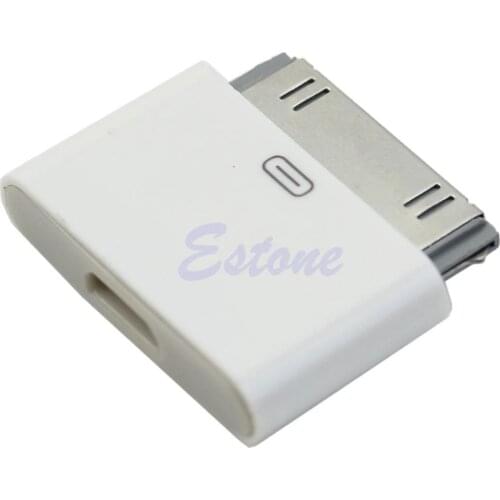 1Pc for iPhone 4 4S Micro USB Female To 30 Pin Male Data Charge Converter Adapter