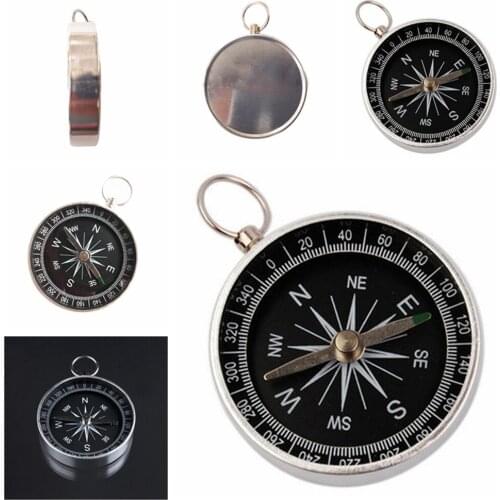 1Pcs Mini Camping Hiking Compasses Lightweight Navigation Aluminum Wild Outdoor Travel Compasses Useful Survival Tools