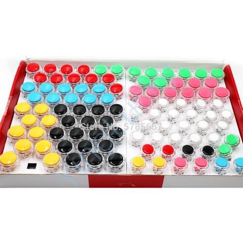 10pcs 30mm 24mm arcade button Sanwa obsf button for DIY pandora box Jamma Mame game button kit