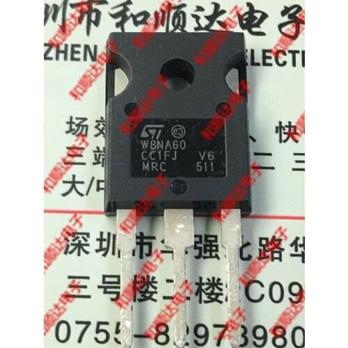 10pcs/lot W8NA60 STW8NA60 New stock TO-247 600V 8A