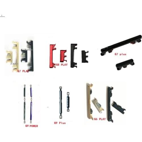 100pcs/lot， Power Button + Volume Side Button For Motorola Moto G7 G6 G8 G9 Plus Play Power One Vision Action