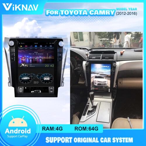 12.1 inch Car stereo navigation multimedia player for TOYOTA Camry 2012-2016 GPS Navigation Tape recorder for TOYOTA DVD Player