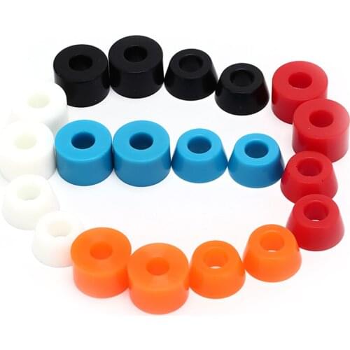 4X Skateboard Bushing Truck Wheels Axle Bushings Scooter PU Cushion Dancing Longboard Skateboard Shockproof Accessories