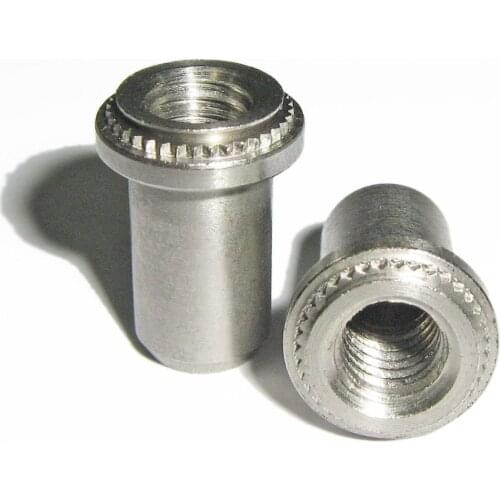 B-M3/M4/M5/M6 Self-clinching Blind Nuts PEM Fasteners Nut Server Cabinet Rivet Rivnut Nuts for Sheet Metal sheets and panels Nut