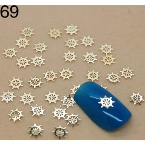 More than 700pcs Metal Jewelry Nail Decoration Tiny Slice Metal Nail Art & Cell Phone Sticker Accessories k69