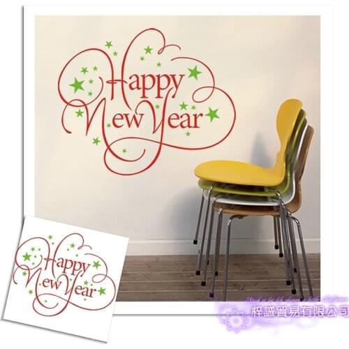 Large Christmas Sticker X mas Decal Posters Vinyl Wall Decals Decor Mural Glass Shop Window Home Decoration