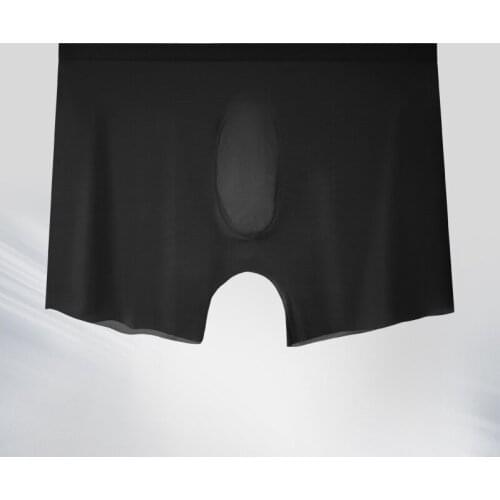 Brand High Quality Sexy Fashion Men Underpants Thin Ice Silk Underwear A Chip Non-trace Comfortable Soft Male pants Boxer shorts