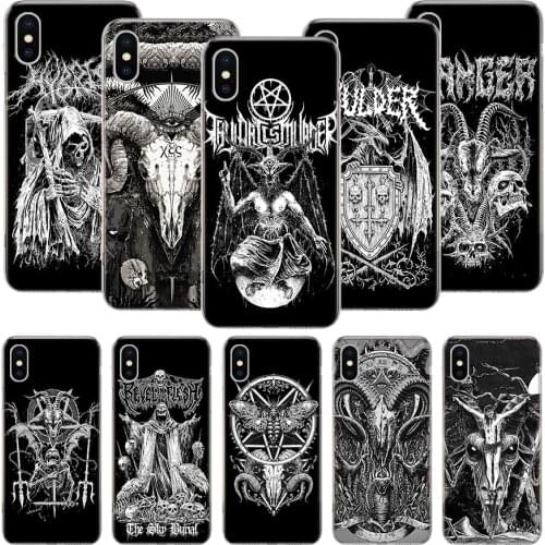 Satanic Goat Satan Devil Phone Case For iPhone 11 12 Pro XS XR X Max 7 8 6 6S Plus Mini + 5 SE Pattern Customized Coque Cover Ca