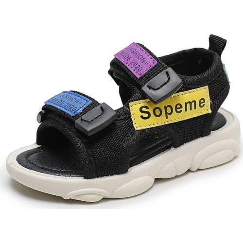 CMAOLO Kids Sandals Shoes Fashion New Summer Classic Baby Boys Simple Sandals Shoe Anti-Slip Soft Bottom Cool Boy Kid Sandal