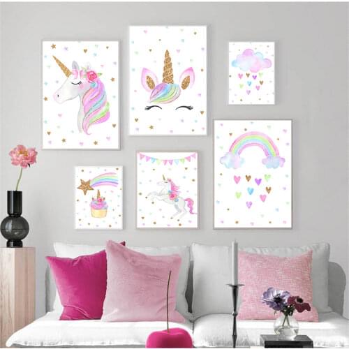 Настенные картины в детскую DHART China At AliExpress