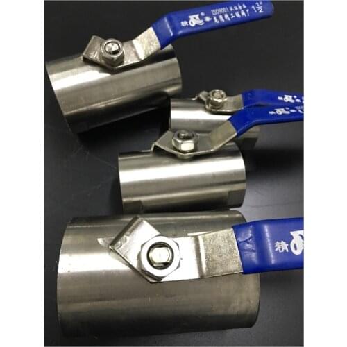 DN50 2" 2 inch Internal Screw Thread BSP Female Thread Stainless Steel Bore Ball Valve Switch Oil Tap Running Water