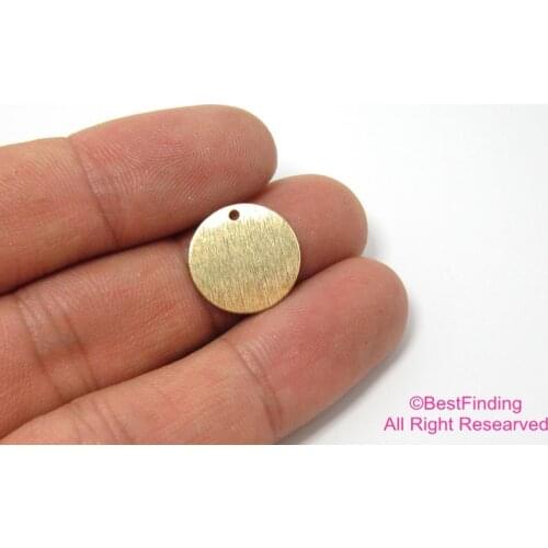 Brass earring charms Textured 15mm Round disc 15x0.4mm Raw brass earrings findings -100pcs R119
