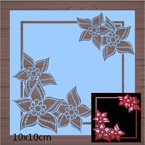 Metal Dies Hollow Flower Laser for 2020 New Stencils DIY Scrapbooking Paper Cards Craft Making New Craft Decoration 100*100mm