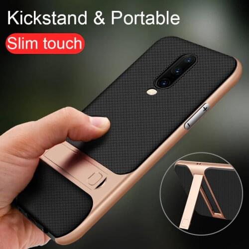 Soft Silicone TPU for OnePlus 3 3T 5 5T 6 6T 7 7Pro 7T Pro Plastic Stand 360 Bumper Shockproof One Plus Mobile Phone Case Cover