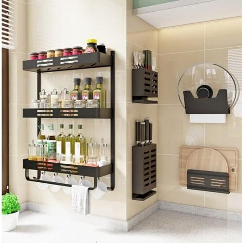 Silvery Aluminum Alloy Wall Mounted Stand Knife Holder Cutlery Storage Rack Spoon Forks Organizer Container with Drying Drainer