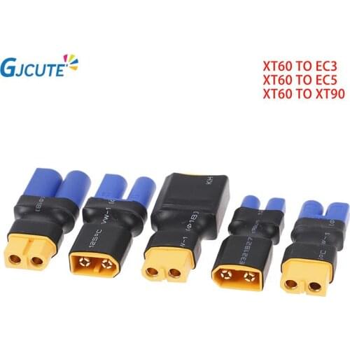 Adapter XT60 to XT90 EC5 EC3 Female Male Connectors Banana Plug RC Lipo Battery Control Parts DIY