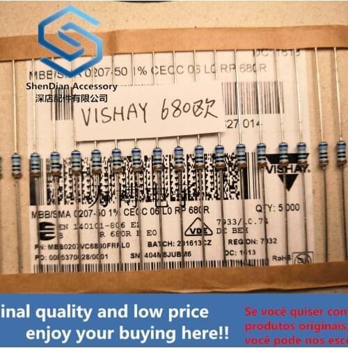 10pcs only orginal new can 1/4W 0.25W 680 Euro 680R