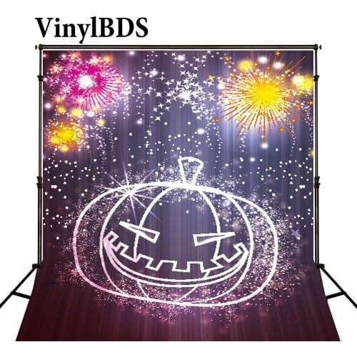 VinylBDS Festival Photo Background Fireworks Colors Backdrop Festival Lantern Pumpkins Dazzle Light Background For Photographer