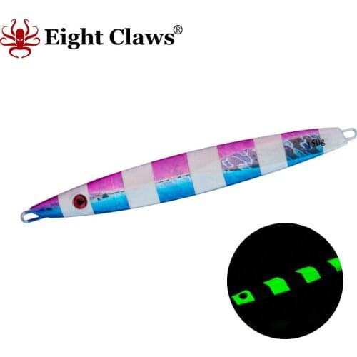 Eight Claws Japan Slow Jigging Metal Jig Vertical Jigging Lures Boat Fishing Metal Casting Jigs Lure 200g Saltwater Fishing Bait