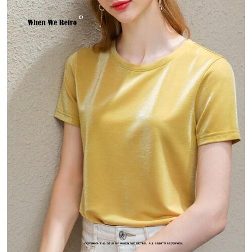 Женские шелковые футболки When We Retro China At AliExpress