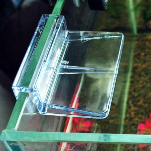 Hot Sale 4Pcs Clear Aquarium Fish Tank Plastic Clips Glass Cover Support Holders Wholesale 6/8mm