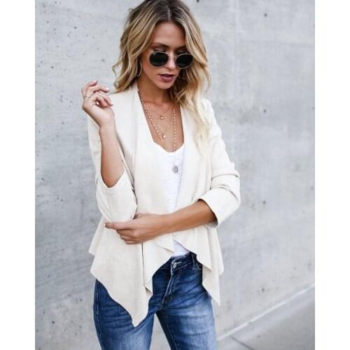 Open Stitch Coats And Jackets Women 2XL Size Woman Jacket Spring Autumn Ladies Tops Clothing Streetwear Chaquetas Mujer 2019