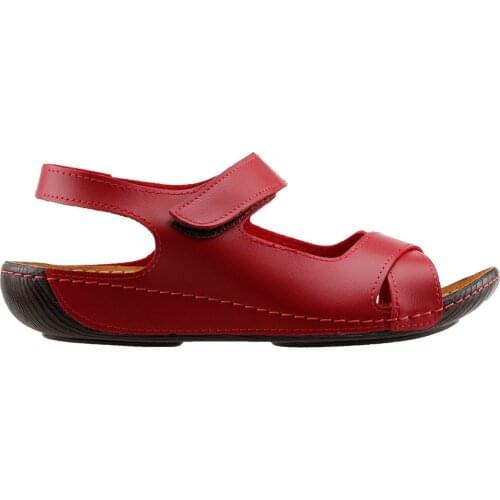 Muya 22273 Red Casual Orthopedic Sandals Shoes