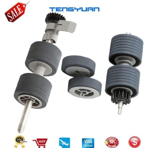 1X PA03575-K011 PA03575-K012 PA03575-K013 Pick Roller Set Brake Roller Separator Roller Tire Rubber for Fujitsu fi-6400 fi-6800