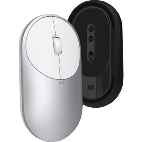 2021 Xiaomi Mi Portable Mouses 2 Wireless Bluetooth 4.2 Mouse RF 2.4GHz Dual Mode Connect 4000DPI Adjustable For Laptop PC Mouse