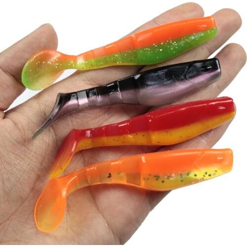 4pcs Soft Fishing Lure 8.5Cm 6.3G Minnow Lure Bass Fishing Bait For Carp Fishing Peche Iscas Pesca Fishing Tackle Accessories