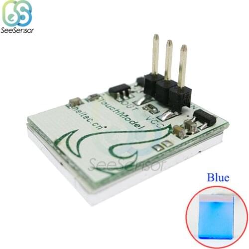 5 pcs/lot 2.7-6V Capacitive Touch Switch Button Module for Arduino Blue Touching Control Sensor Switch Button