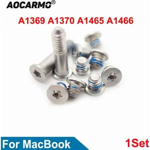 Aocarmo 1Set For MacBook A1369 A1370 A1465 A1466 Bottom Screws Back Cover Screw Replacement Parts