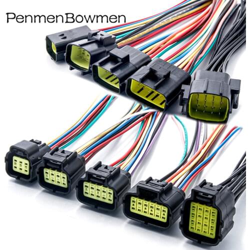 1-16Pin Way Denso AMP Waterproof Connector Wire Harness Electrical Plug Car Auto Sealed Truck Socket With Pin Oxygen Sensor