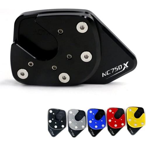 For HONDA NC750X NC 750X NC750 X 2014-2021 2019 Motorcycle CNC Aluminum Kickstand Foot Sidestand Stand Extension Enlarger Pad
