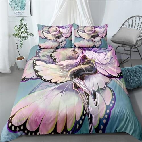 Home Textile Japanese Anime Duvet Cover Set Single Double Bed Linen Twin Full Queen King Size Bedding Set Teens Bedclothes