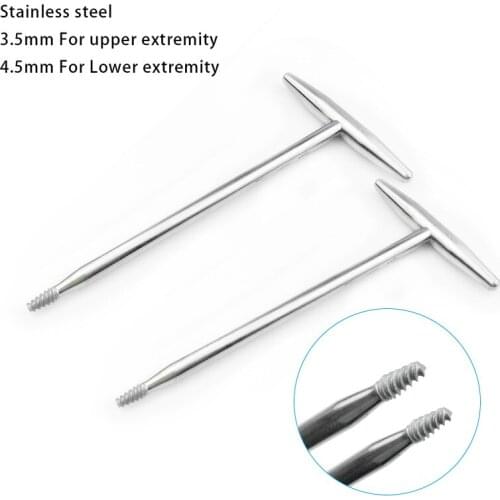 Bone Screw Extractor with T Handle Orthopedics Veterinary Instrument